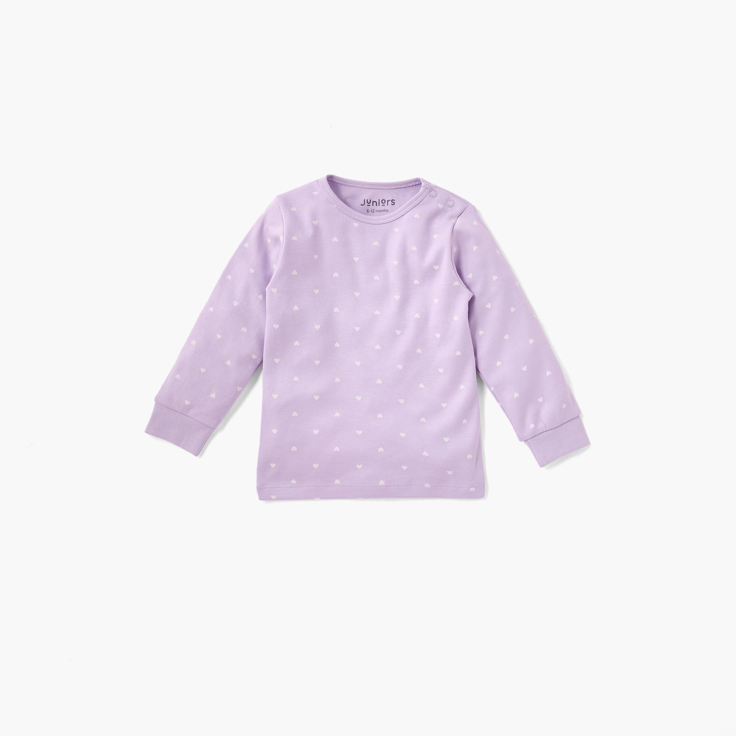 Juniors Heart Print T-shirt and Pyjama Set