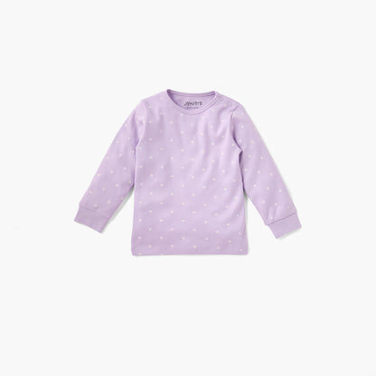 Juniors Heart Print T-shirt and Pyjama Set