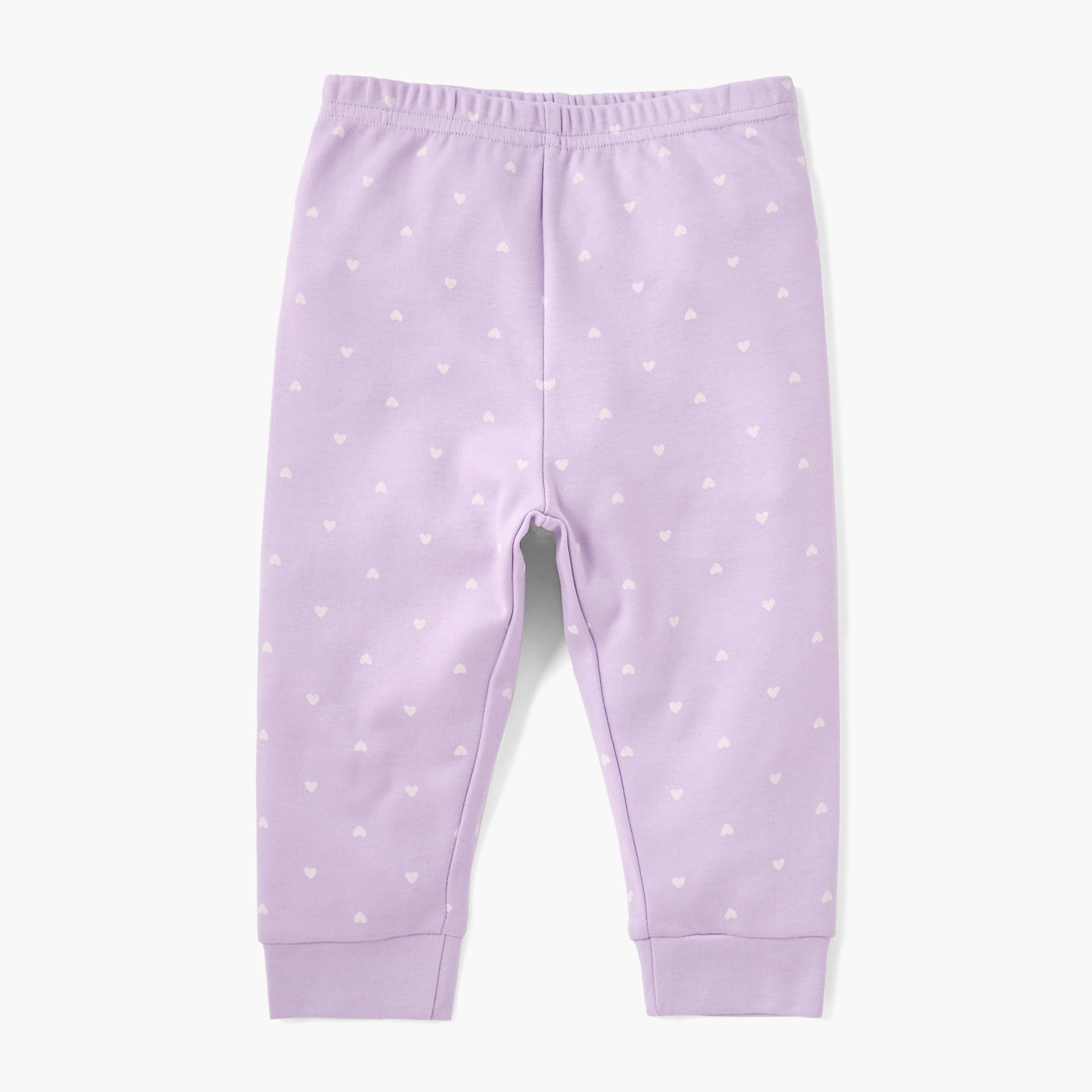 Juniors Heart Print T-shirt and Pyjama Set