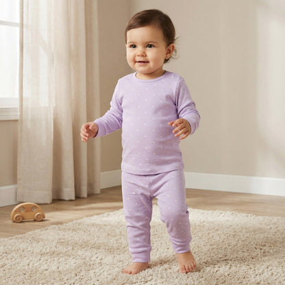 Juniors Heart Print T-shirt and Pyjama Set