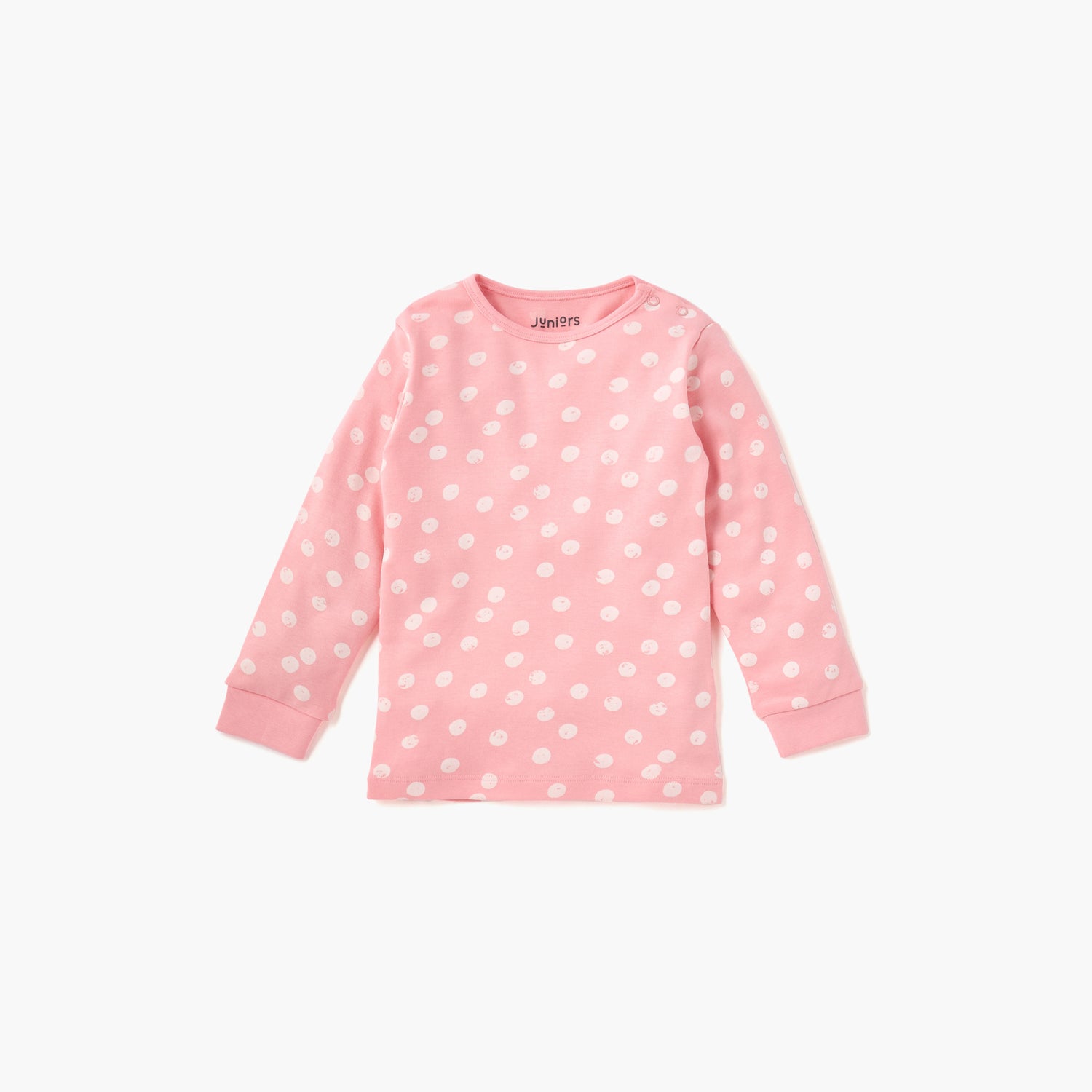 Juniors Polka Dot Print T-shirt and Pyjama Set