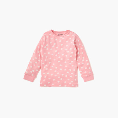 Juniors Polka Dot Print T-shirt and Pyjama Set