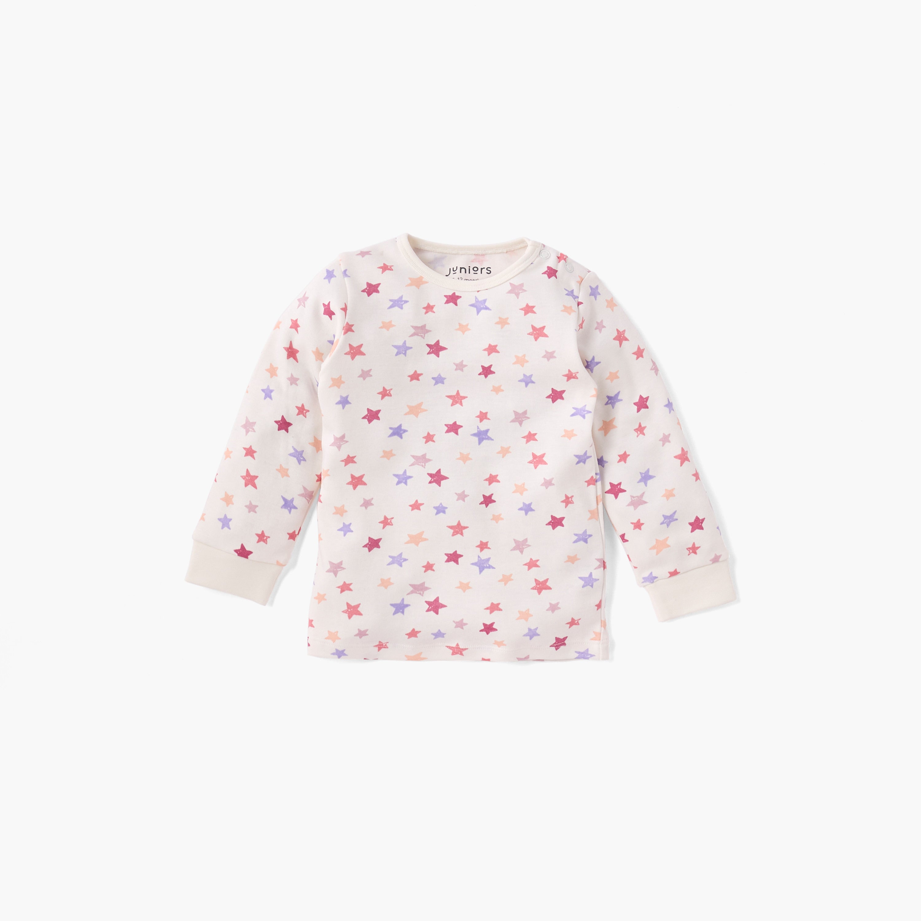 Juniors All-Over Star Print T-shirt and Pyjama Set