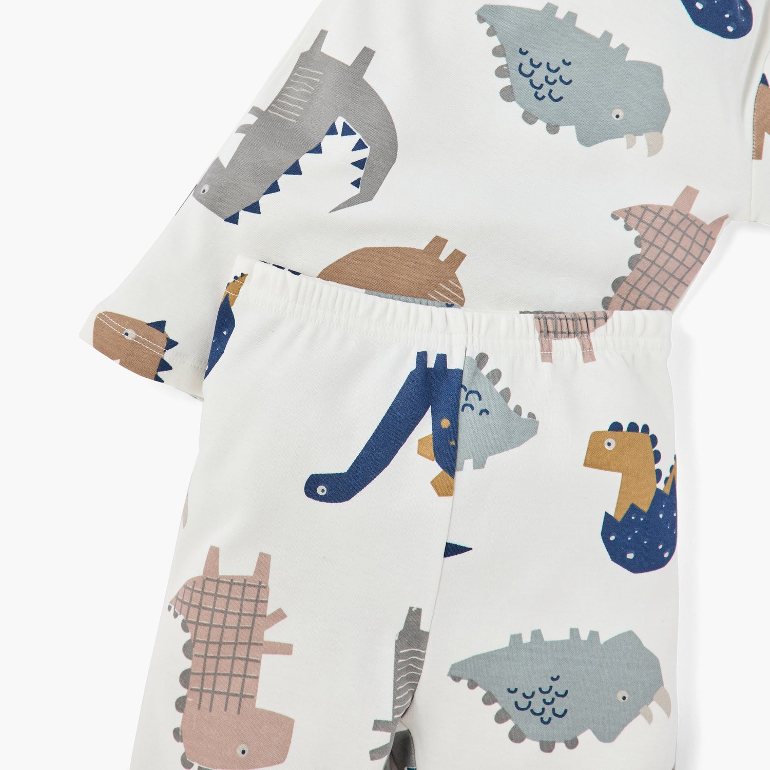 Juniors All-Over Dinosaur Print T-shirt and Pyjama Set