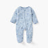 Juniors Whale Print Sleepsuit with Zip Closure and Long Sleeves - Blue / 12-18 mths