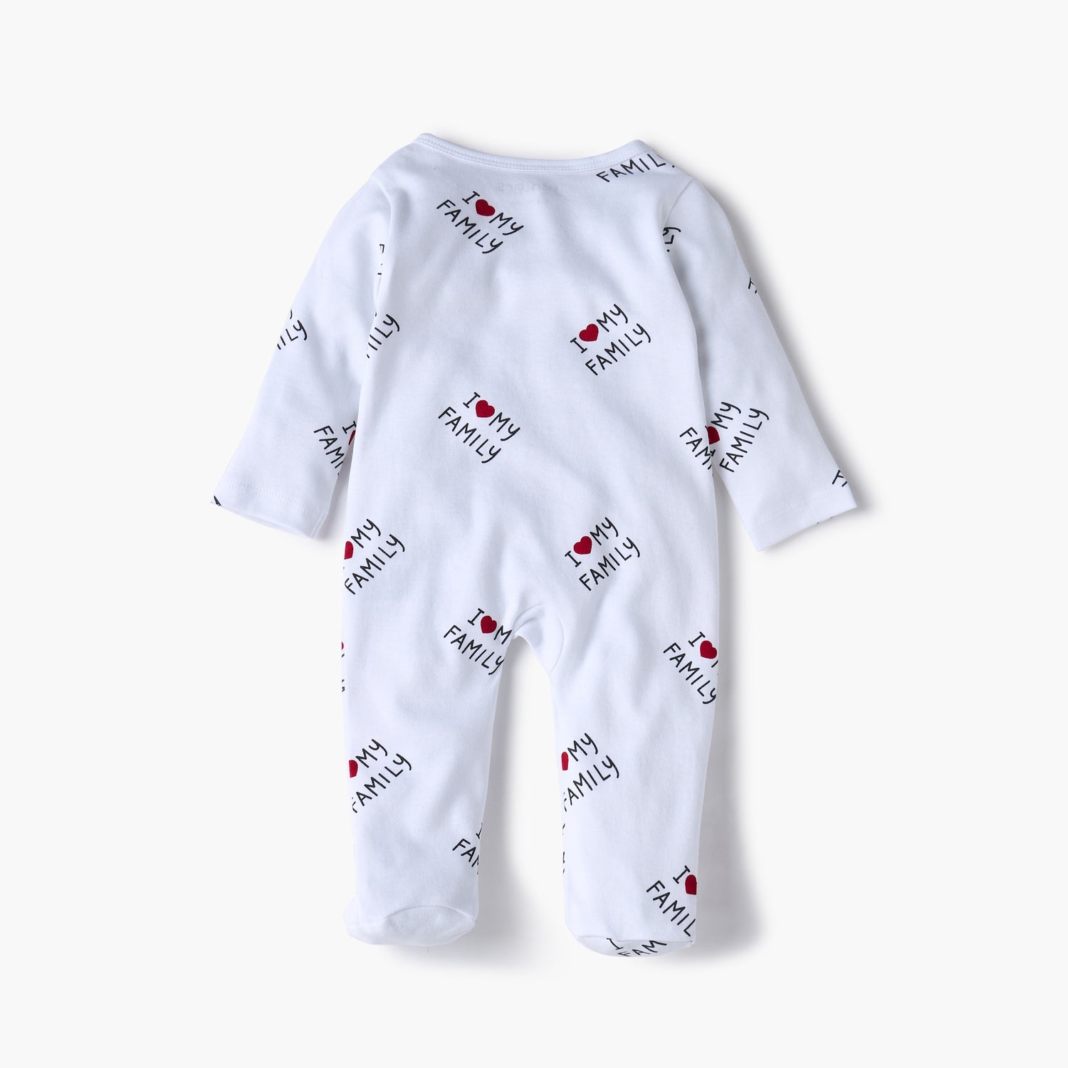 Juniors Printed Sleepsuit with Long Sleeves and Zip Closure
