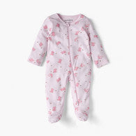 Juniors Bunny Print Sleepsuit with Long Sleeves and Zip Closure-undefined-image-1