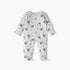 Juniors All-Over Print Closed Feet Sleepsuit with Long Sleeves - White / 12-18 mths