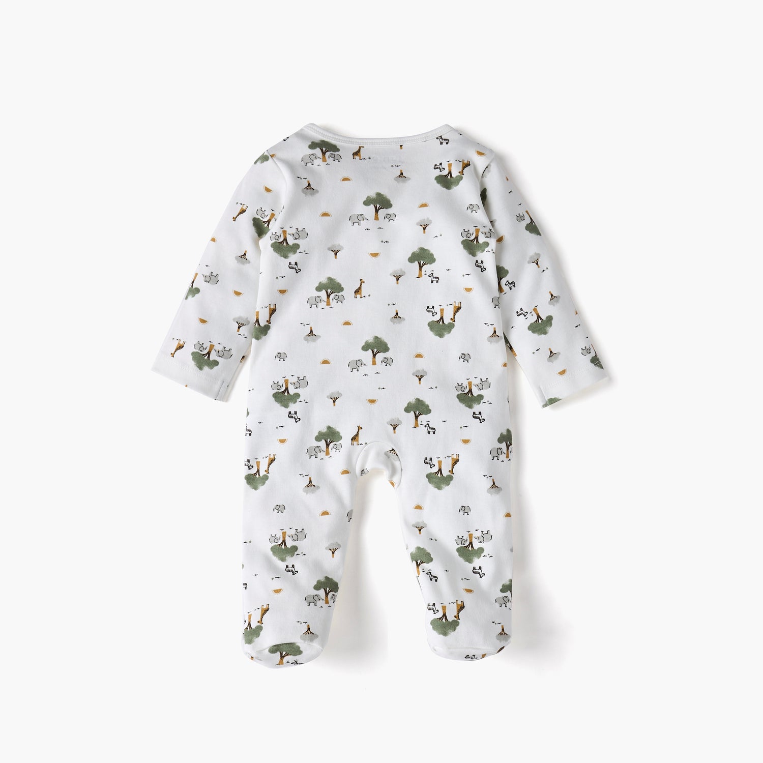 Juniors All-Over Print Closed Feet Sleepsuit with Long Sleeves