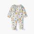 Juniors Printed Sleepsuit with Long Sleeves and Zip Closure - Cream / 12-18 mths