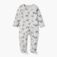 Juniors All-Over Print Sleepsuit with Long Sleeves and Zip Closure-undefined-image-1