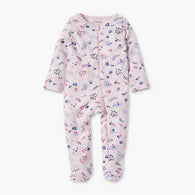 Juniors All-Over Floral Print Closed Feet Sleepsuit with Long Sleeves-undefined-image-1
