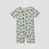 Disney Round Neck Short Sleeves Romper with Mickey Mouse and Friends Print