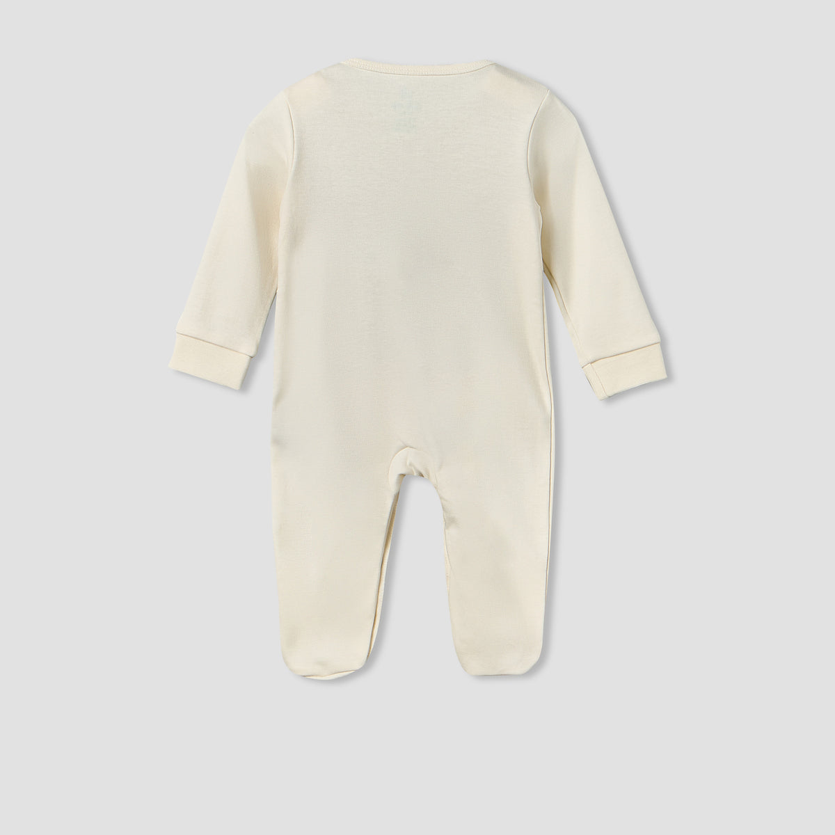 Disney Cotton Crew Neck Long Sleeves Sleepsuit with Mickey Mouse Print