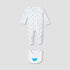 Juniors Round Neck Sleepsuit with Bib - Cotton - Long Sleeves - White / 12-18 mths