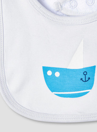 Juniors Round Neck Sleepsuit with Bib - Cotton - Long Sleeves-baby-boys-clothing-nightwear-sleepsuits-image-8