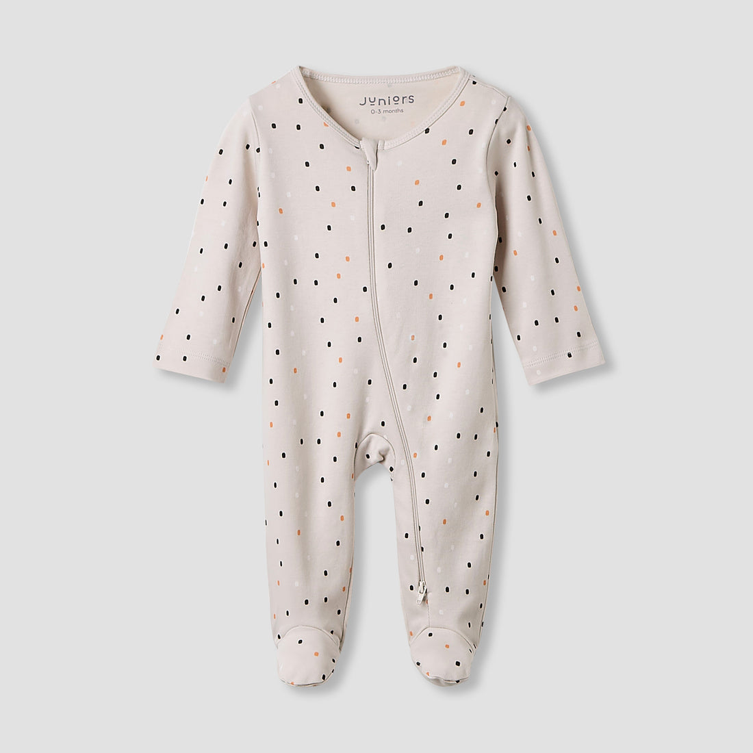 Juniors Crew Neck Sleepsuit with Bib - Cotton - Long Sleeves