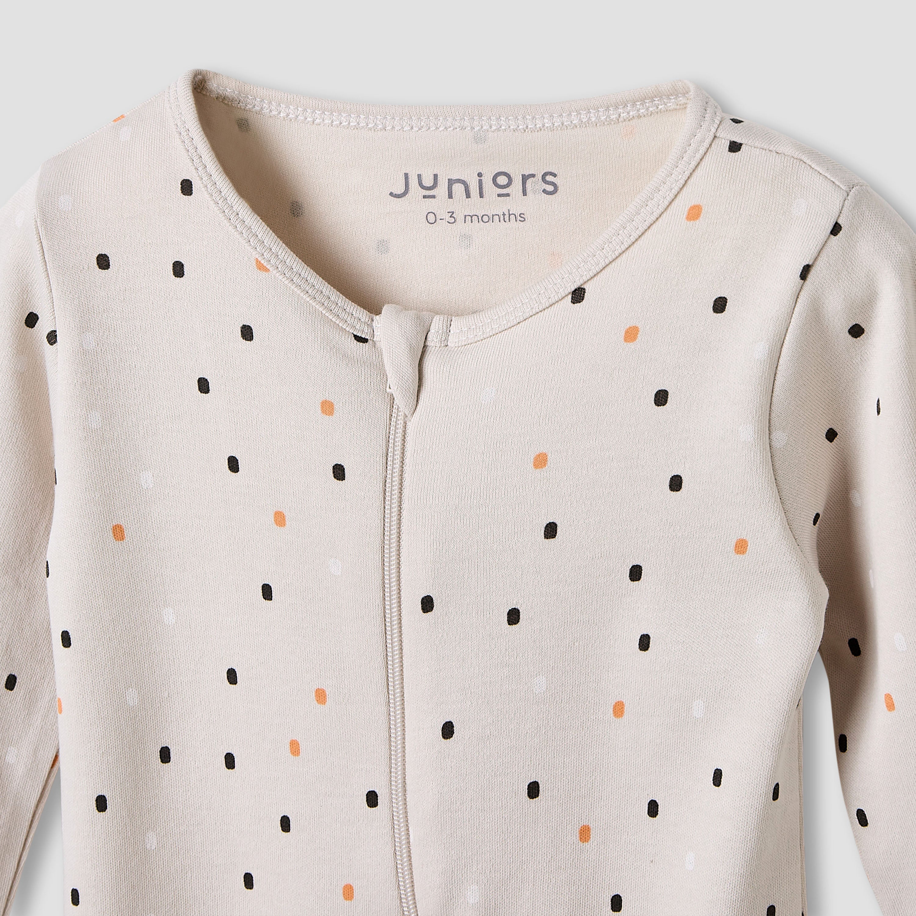 Juniors Crew Neck Sleepsuit with Bib - Cotton - Long Sleeves