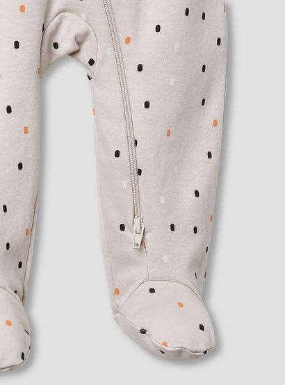 Juniors Crew Neck Sleepsuit with Bib - Cotton - Long Sleeves-baby-boys-clothing-nightwear-sleepsuits-image-5