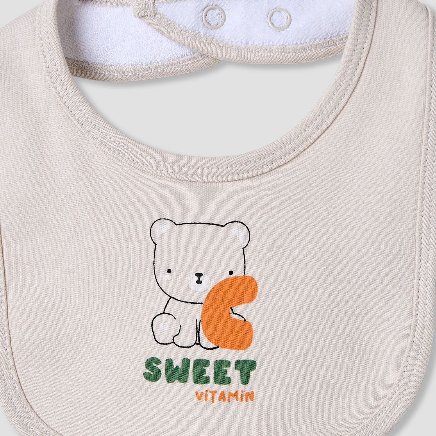 Juniors Crew Neck Sleepsuit with Bib - Cotton - Long Sleeves