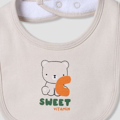 Juniors Crew Neck Sleepsuit with Bib - Cotton - Long Sleeves