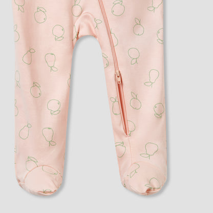 Juniors Round Neck Sleepsuit with Closed Feet - Cotton - Long Sleeves