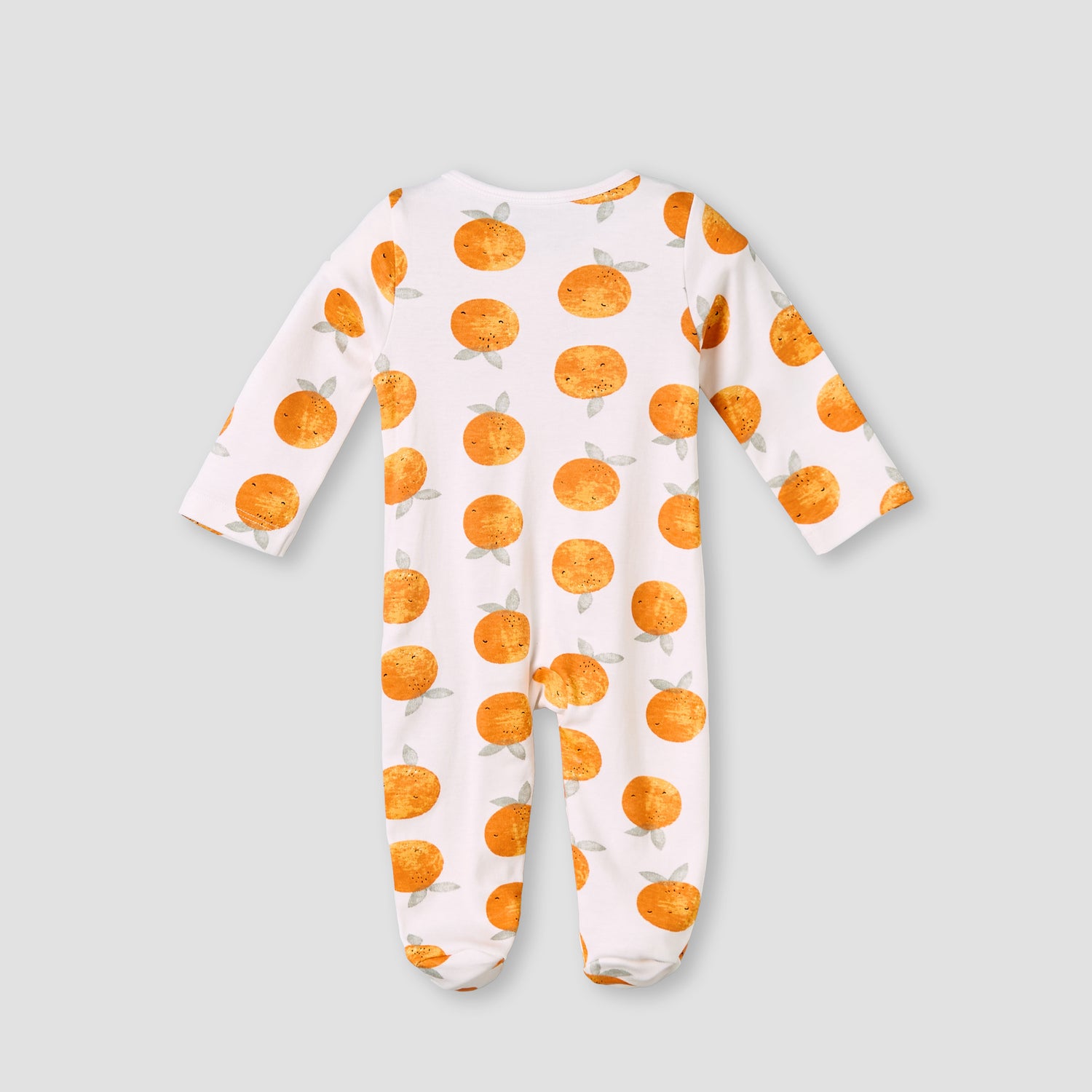 Pack of 3 Juniors Cotton Round Neck Long Sleeves Sleepsuit with Zip Closure