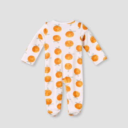 Pack of 3 Juniors Cotton Round Neck Long Sleeves Sleepsuit with Zip Closure