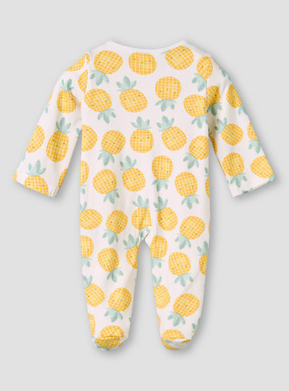 Pack of 3 Juniors Cotton Round Neck Long Sleeves Sleepsuit with Zip Closure-baby-girls-clothing-nightwear-sleepsuits-image-8