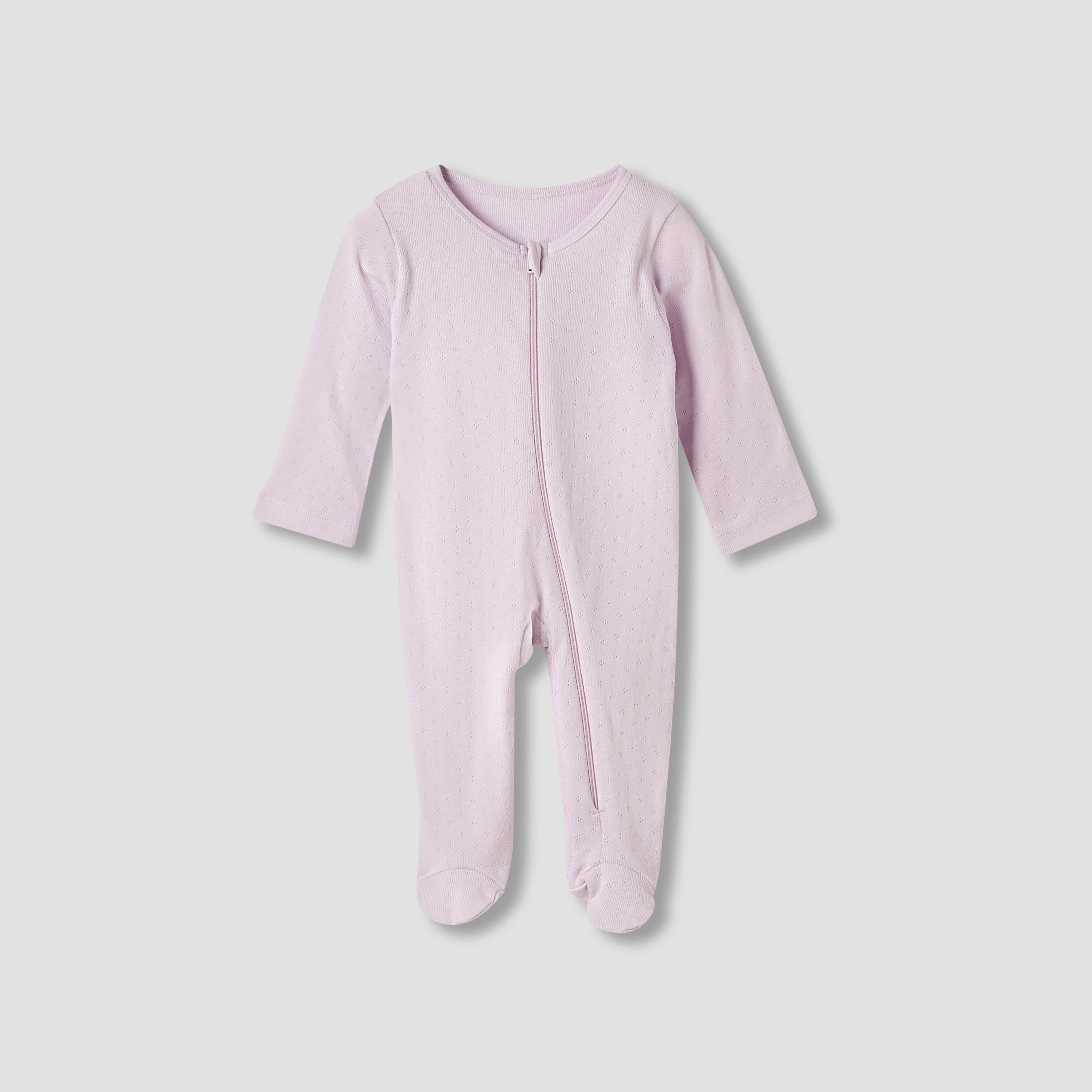 Juniors Floral Print Sleepsuit with Long Sleeves - Set of 5