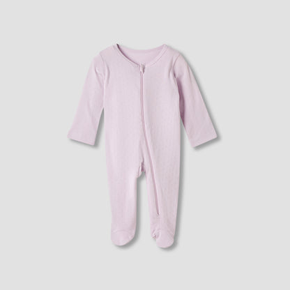 Juniors Floral Print Sleepsuit with Long Sleeves - Set of 5