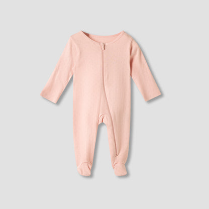 Juniors Floral Print Sleepsuit with Long Sleeves - Set of 5