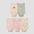 Pack of 5 Juniors Cotton Round Neck Sleeveless Bodysuit with Fruit Print - Multicolour / 12-18 mths
