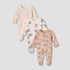 Pack of 3 Juniors Round Neck Long Sleeves Sleepsuit with Print - Multicolour / 12-18 mths