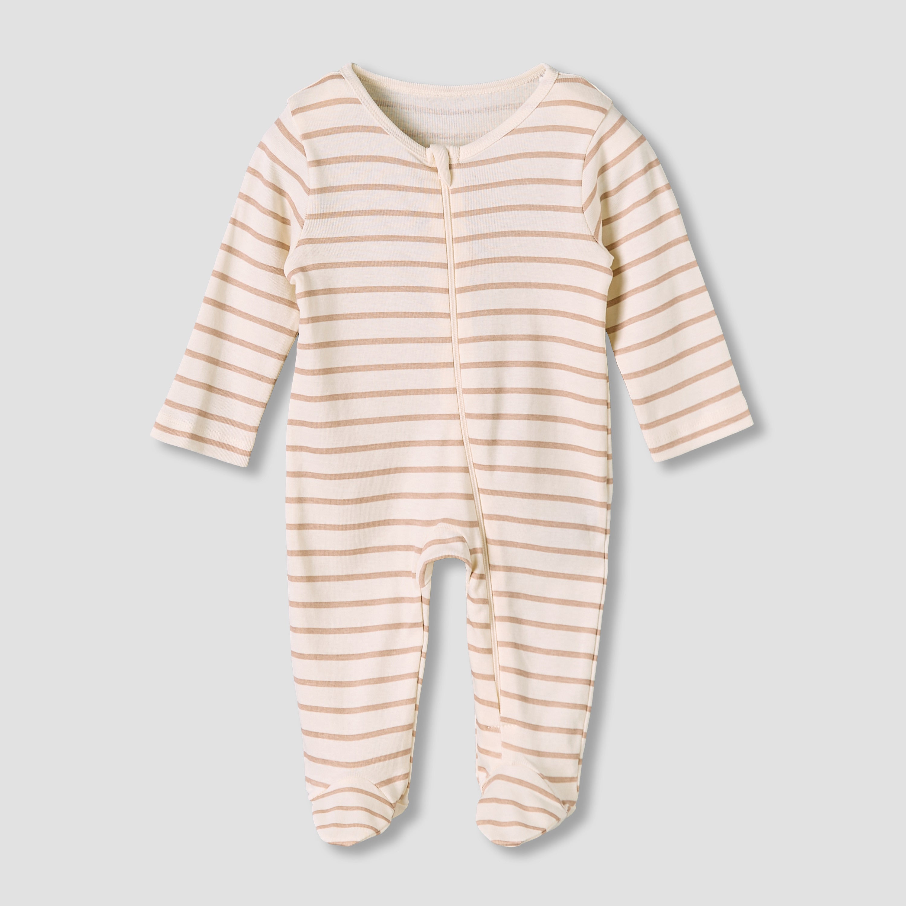 Pack of 3 Juniors Round Neck Long Sleeves Sleepsuit with Print