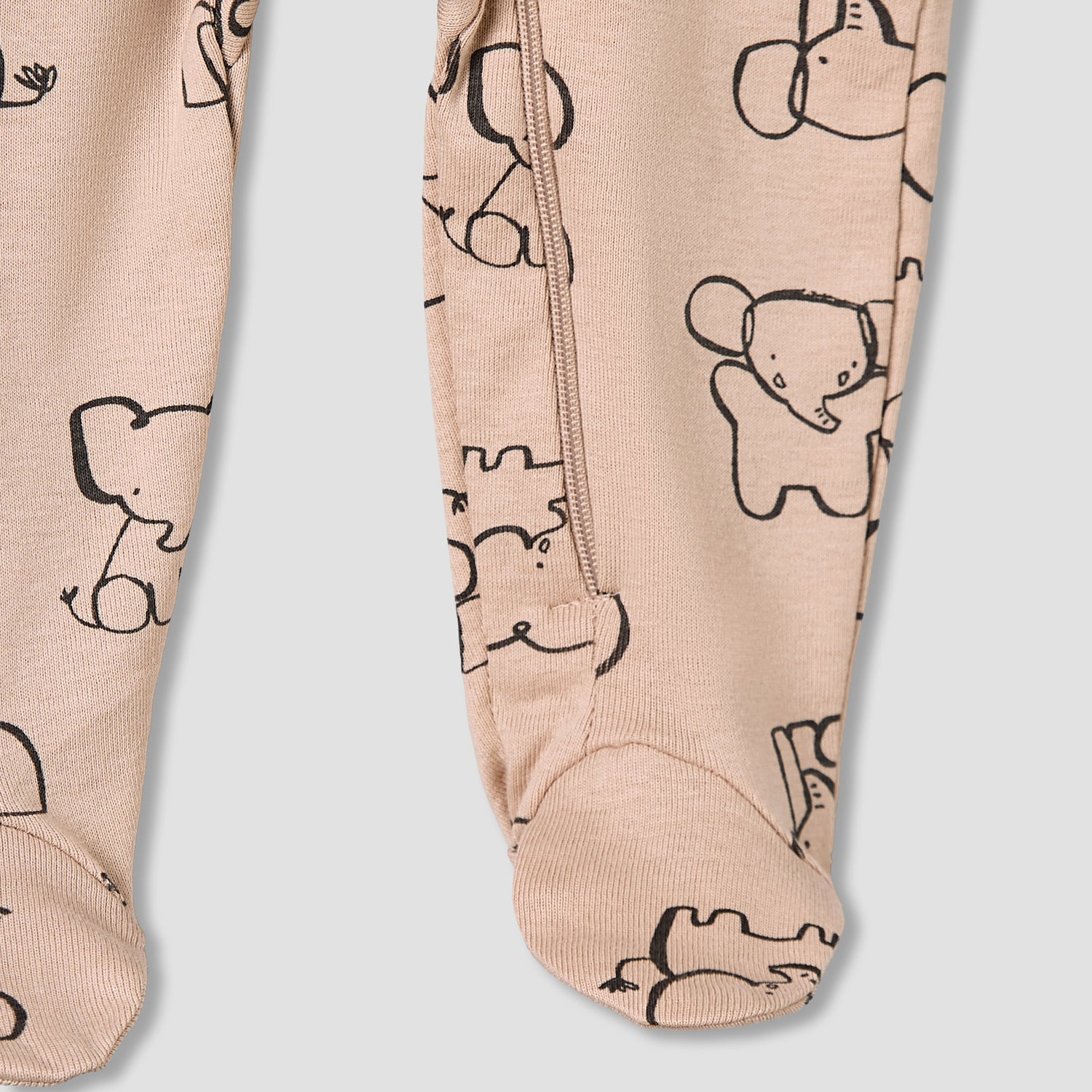 Pack of 3 Juniors Round Neck Long Sleeves Sleepsuit with Print