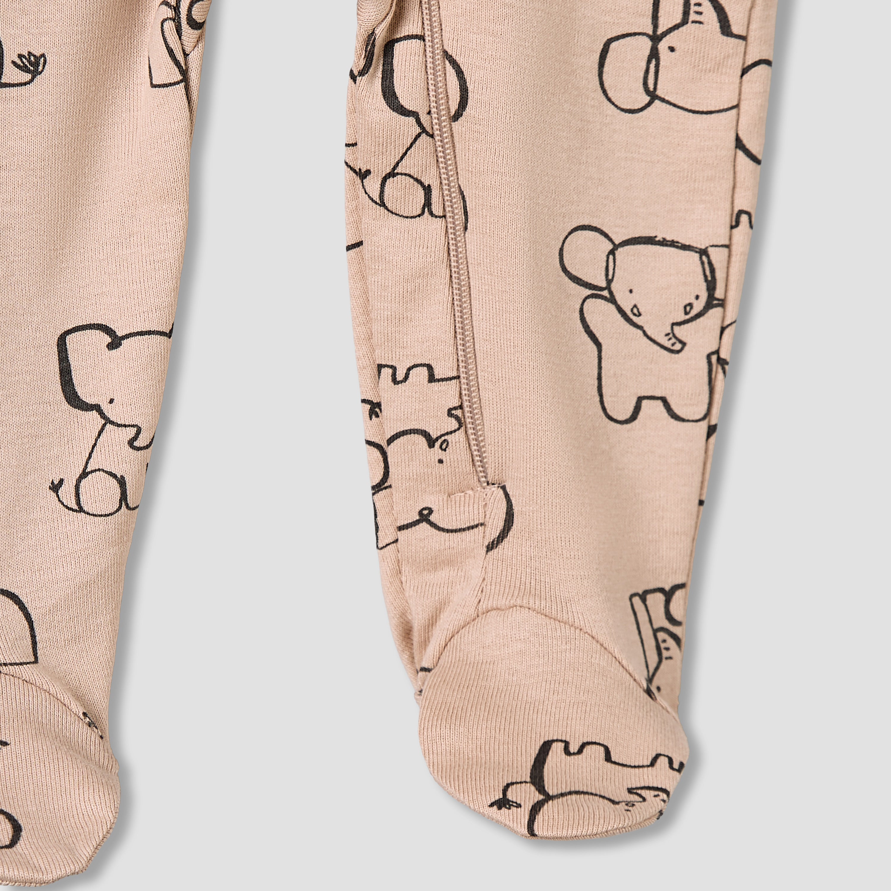 Pack of 3 Juniors Round Neck Long Sleeves Sleepsuit with Print