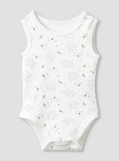 Juniors Round Neck Bodysuit with Snap Button Closure - Cotton - Sleeveless - Set of 5-promo_babyshop_Buy2for115_UAE130126-image-3
