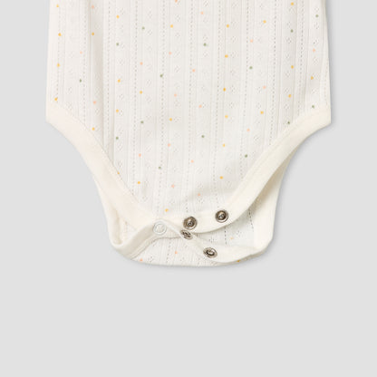 Pack of 5 Juniors Cotton Sleeveless Bodysuit with Fun Print