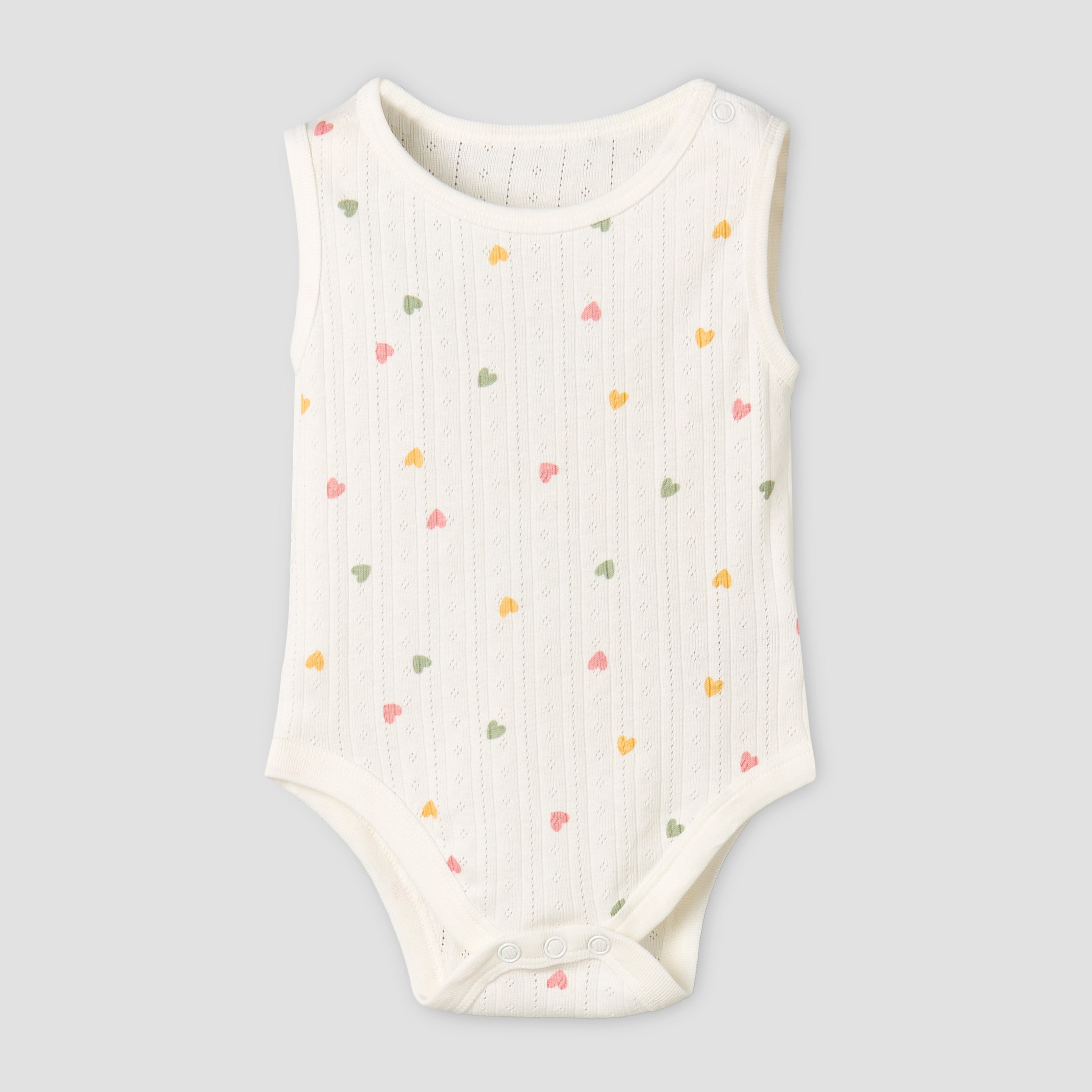 Pack of 5 Juniors Cotton Sleeveless Bodysuit with Fun Print