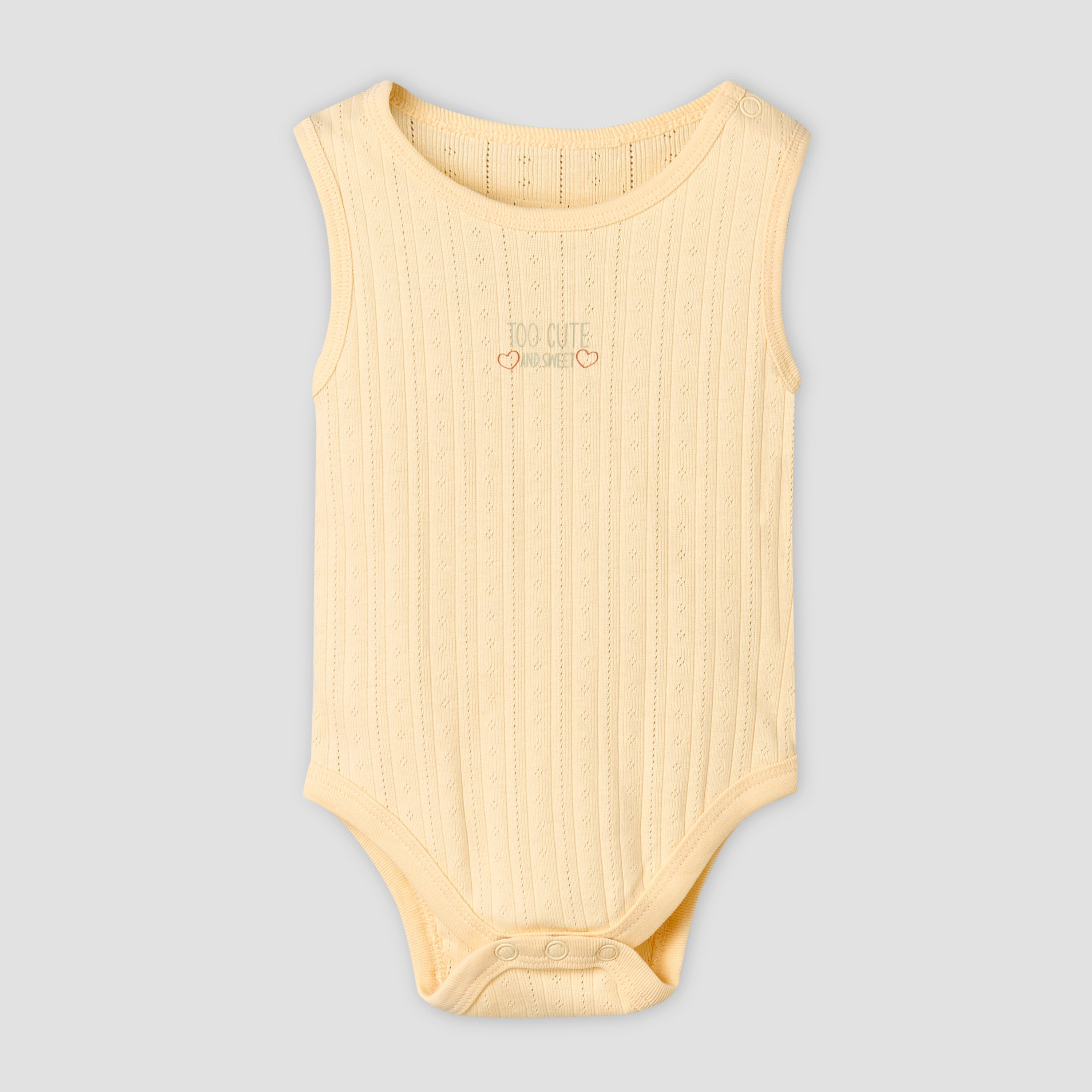 Pack of 5 Juniors Cotton Sleeveless Bodysuit with Fun Print