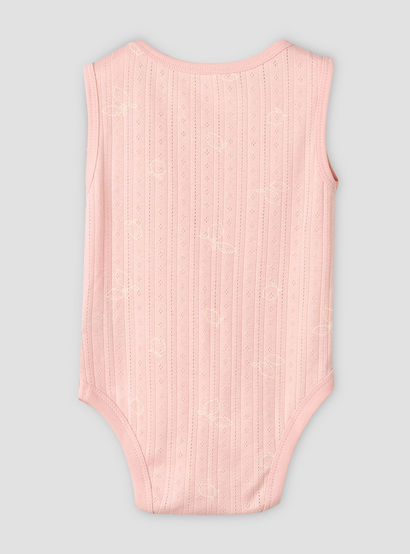 Pack of 5 Juniors Cotton Sleeveless Bodysuit with Fun Print-baby-girls-clothing-bodysuits-image-7