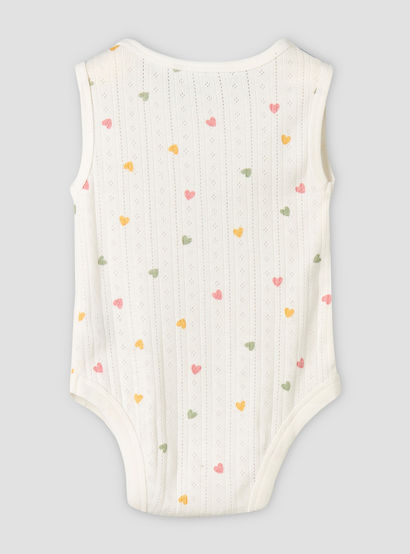 Pack of 5 Juniors Cotton Sleeveless Bodysuit with Fun Print-baby-girls-clothing-bodysuits-image-8