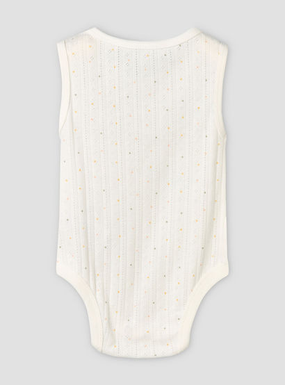 Pack of 5 Juniors Cotton Sleeveless Bodysuit with Fun Print-baby-girls-clothing-bodysuits-image-9