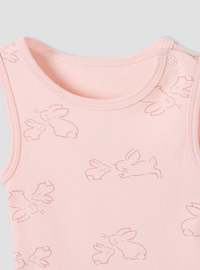 Juniors Round Neck Bodysuit with Snap Button Closure - Cotton - Sleeveless - Set of 5-promo_babyshop_Buy2for115_UAE130126-image-7