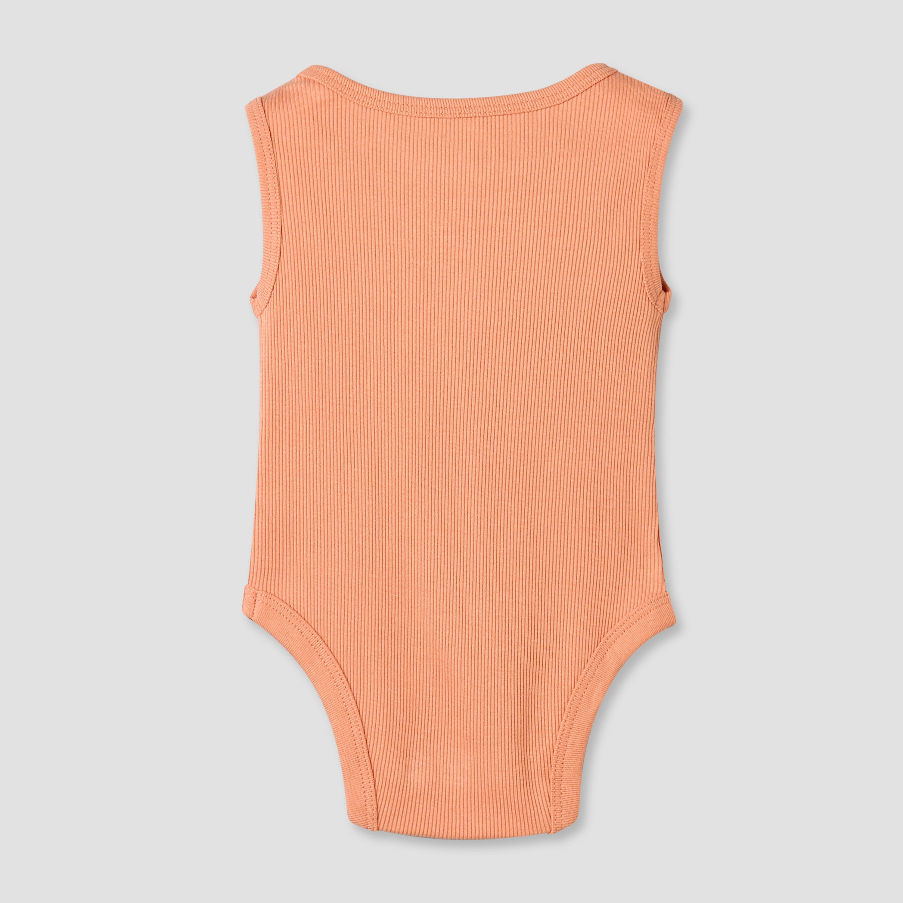 Pack of 5 Juniors Round Neck Sleeveless Bodysuit with Animal Print