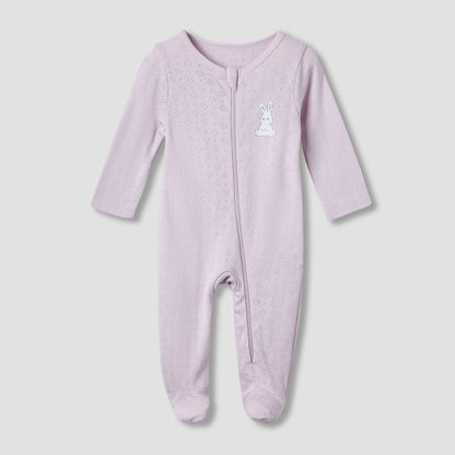 Juniors Cotton Round Neck Long Sleeves Sleepsuit with Fun Print, Set of 5