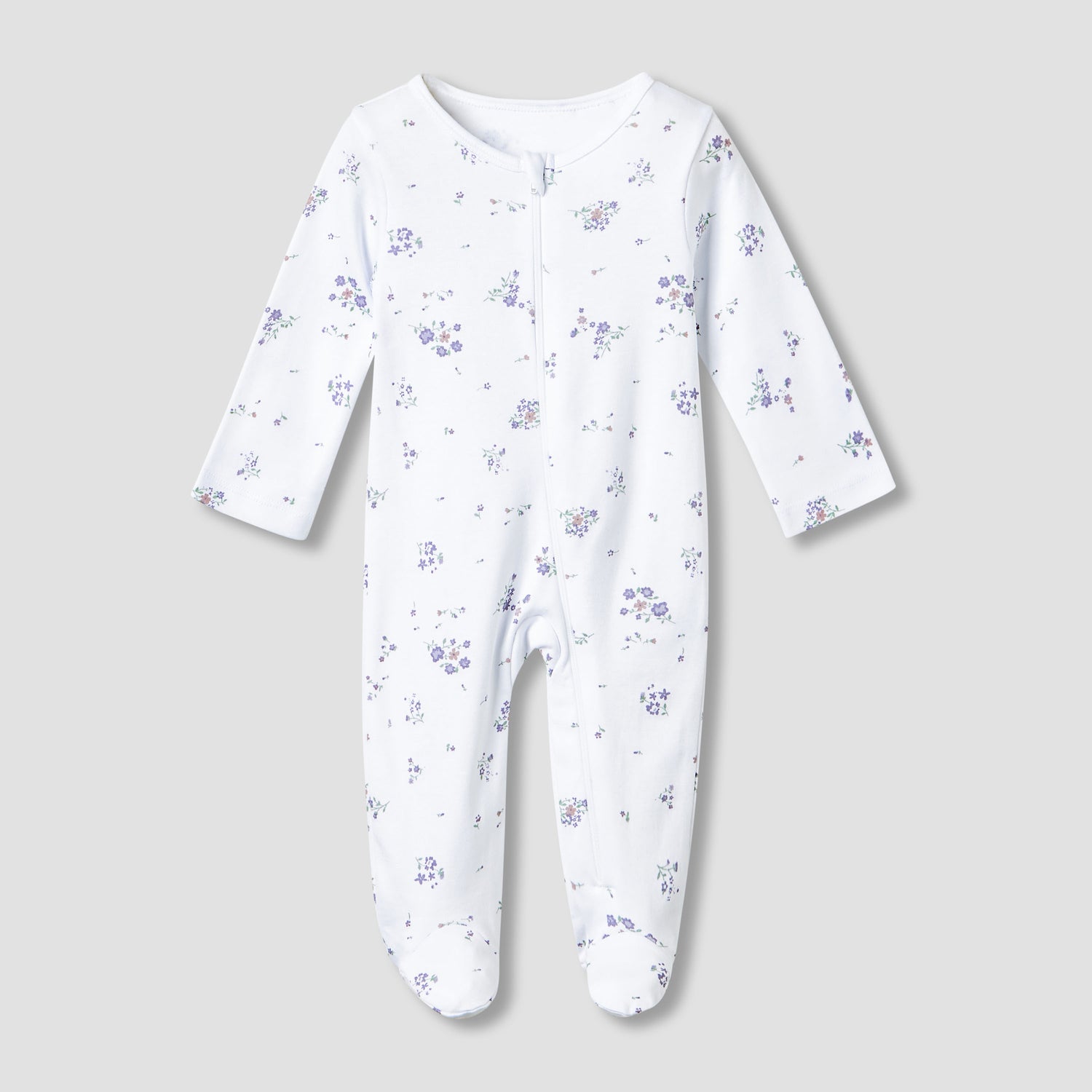 Juniors Cotton Round Neck Long Sleeves Sleepsuit with Fun Print, Set of 5