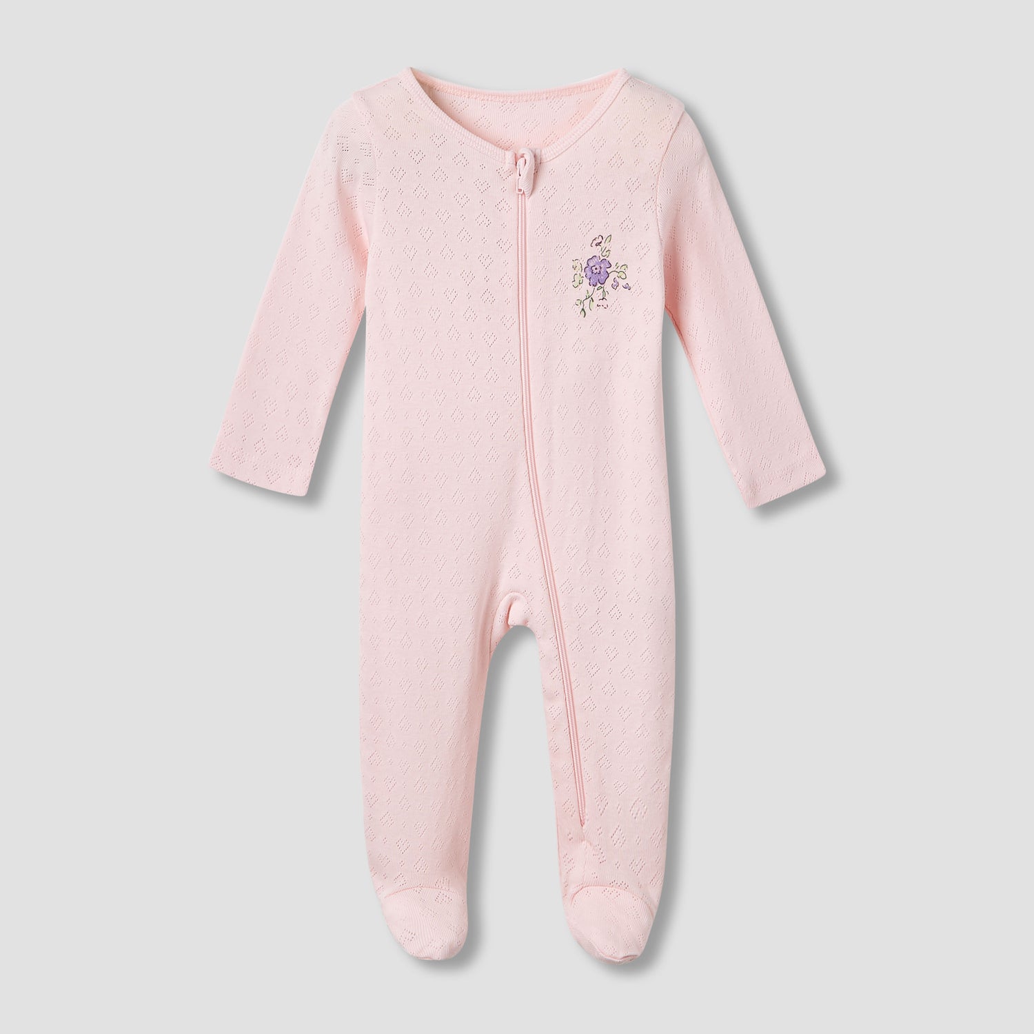 Juniors Cotton Round Neck Long Sleeves Sleepsuit with Fun Print, Set of 5