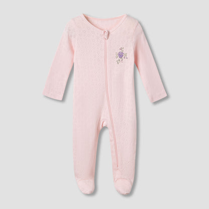 Juniors Cotton Round Neck Long Sleeves Sleepsuit with Fun Print, Set of 5